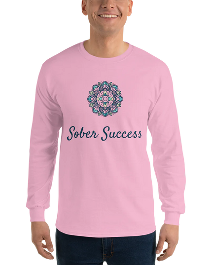 Purpose-Focused Men’s Long Sleeve Shirt by Sober Success