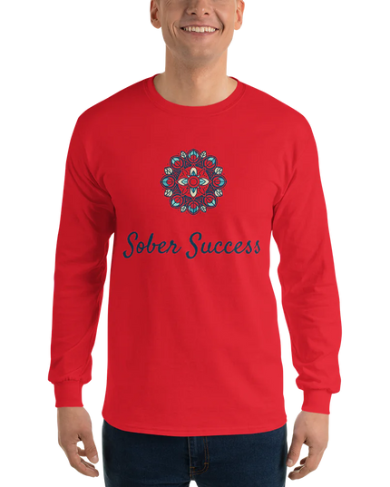 Purpose-Focused Men’s Long Sleeve Shirt by Sober Success