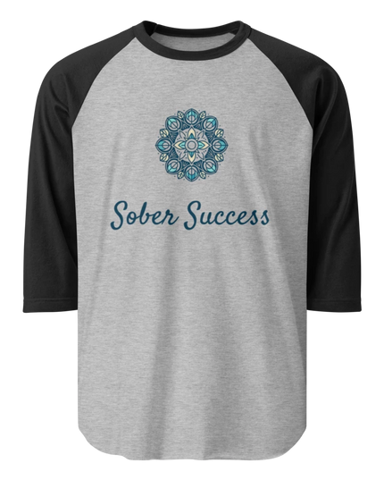Sober Success Classic Raglan Tee – Unisex Cotton Blend by Tultex