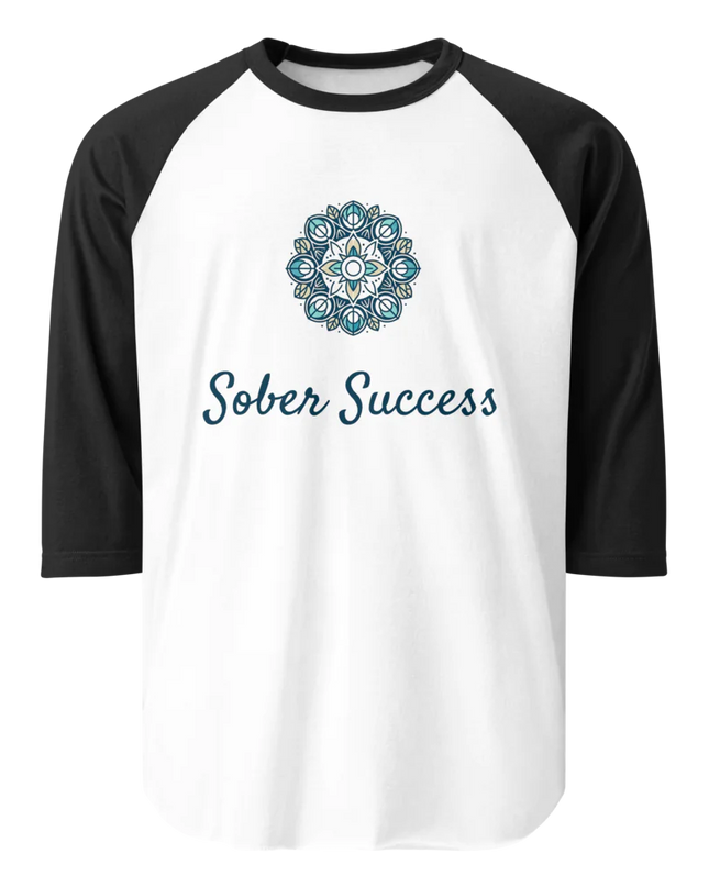 Sober Success Classic Raglan Tee – Unisex Cotton Blend by Tultex