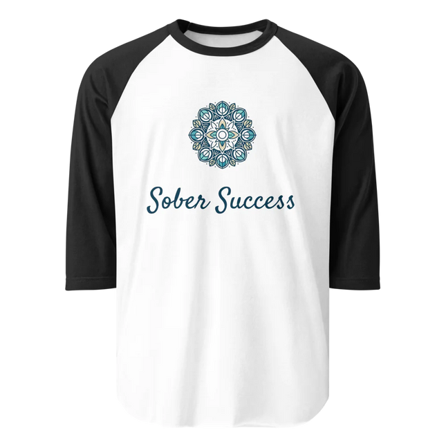 Sober Success Classic Raglan Tee – Unisex Cotton Blend by Tultex
