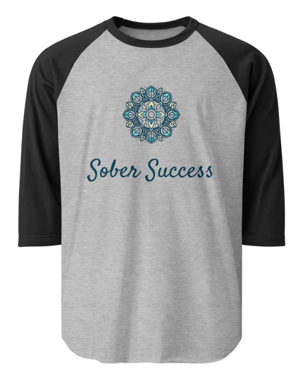 Sober Success Classic Raglan Tee – Unisex Cotton Blend by Tultex