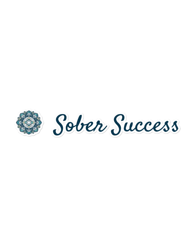 Sober Success Recovery Message Stickers – Bubble-Free for Clean Application