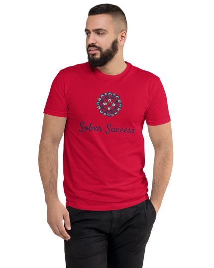 Sober Success Next Level Men's Tee – Classic Fit, Purpose-Driven Design