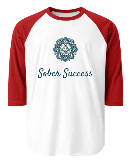 Sober Success Classic Raglan Tee – Unisex Cotton Blend by Tultex