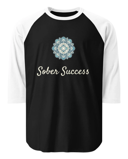 Sober Success Classic Raglan Tee – Unisex Cotton Blend by Tultex
