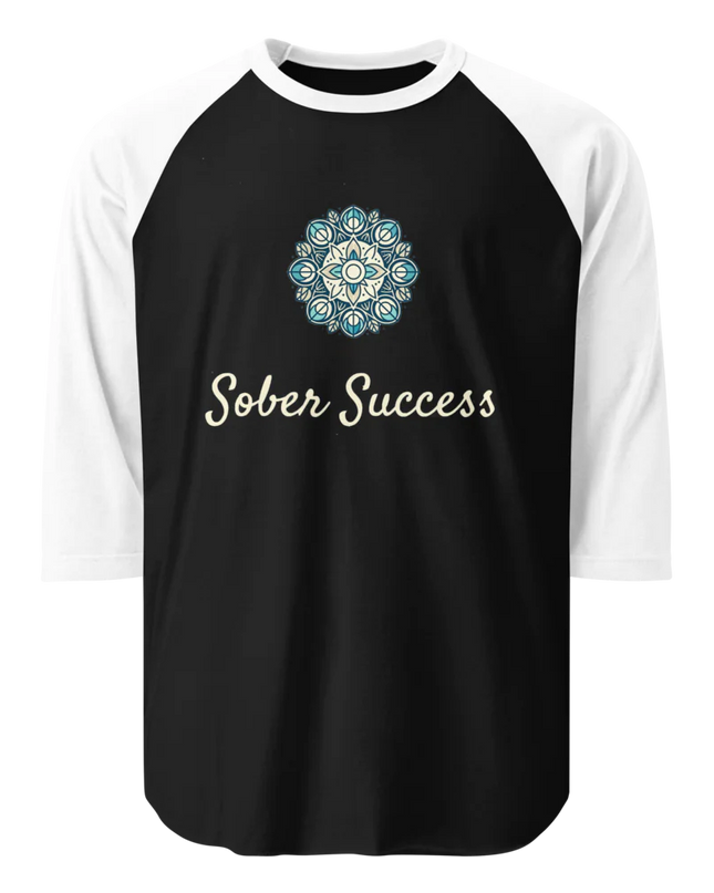Sober Success Classic Raglan Tee – Unisex Cotton Blend by Tultex