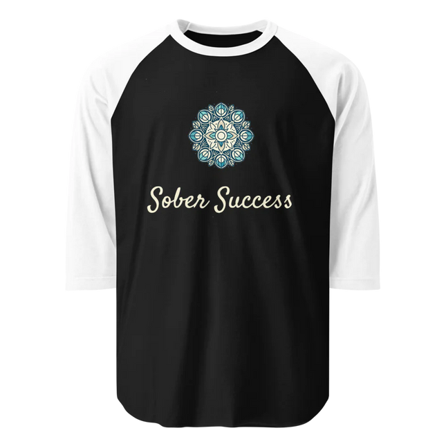 Sober Success Classic Raglan Tee – Unisex Cotton Blend by Tultex