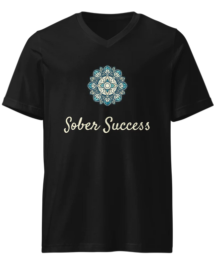 Sober Success Everyday V-Neck Tee – Clean Fit, Conscious Comfort