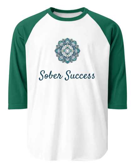 Sober Success Classic Raglan Tee – Unisex Cotton Blend by Tultex