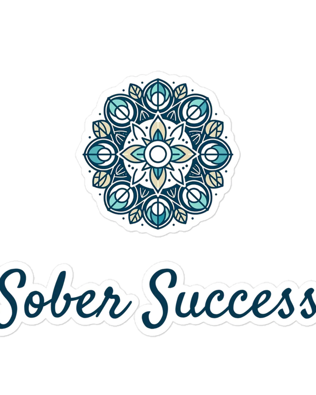 Sober Success Recovery Message Stickers – Bubble-Free for Clean Application