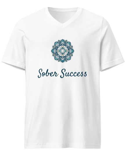 Sober Success Everyday V-Neck Tee – Clean Fit, Conscious Comfort