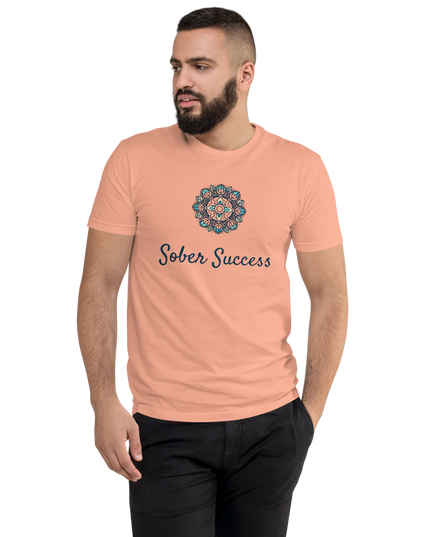 Sober Success Next Level Men's Tee – Classic Fit, Purpose-Driven Design