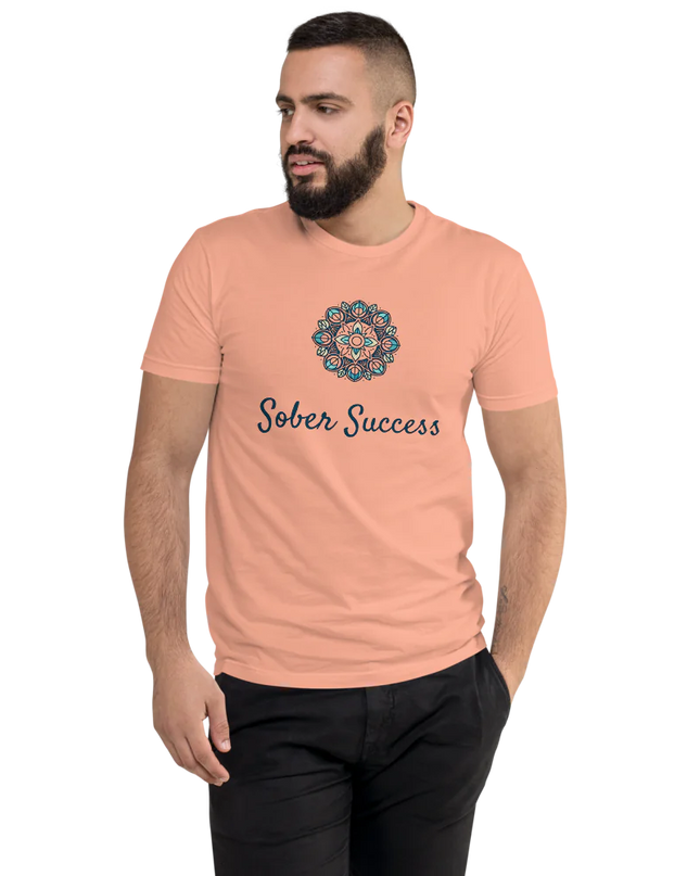 Sober Success Next Level Men's Tee – Classic Fit, Purpose-Driven Design