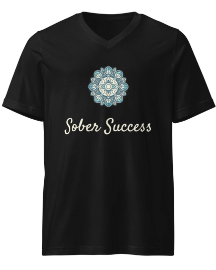 Sober Success Everyday V-Neck Tee – Clean Fit, Conscious Comfort