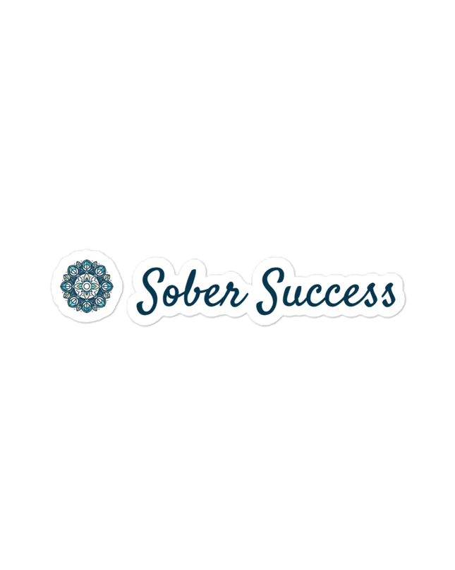 Sober Success Recovery Message Stickers – Bubble-Free for Clean Application
