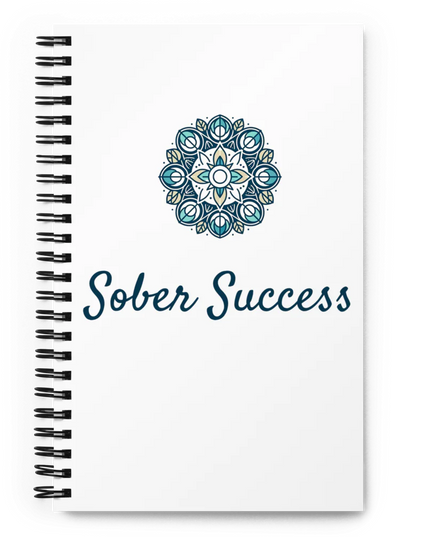 Sober Success Guided Reflection Notebook – Spiral Bound for Daily Clarity