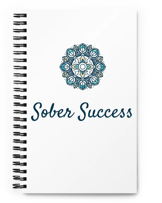 Sober Success Guided Reflection Notebook – Spiral Bound for Daily Clarity