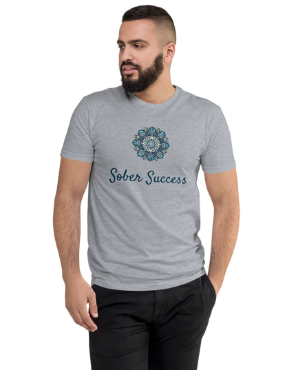 Sober Success Next Level Men's Tee – Classic Fit, Purpose-Driven Design