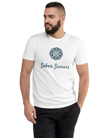Sober Success Next Level Men's Tee – Classic Fit, Purpose-Driven Design