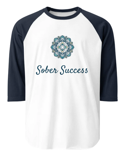 Sober Success Classic Raglan Tee – Unisex Cotton Blend by Tultex
