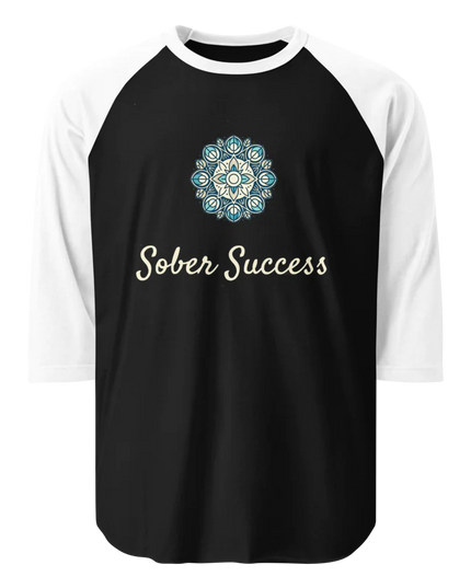 Sober Success Classic Raglan Tee – Unisex Cotton Blend by Tultex