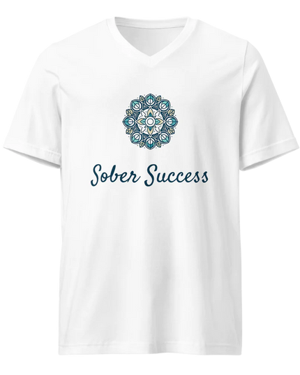 Sober Success Everyday V-Neck Tee – Clean Fit, Conscious Comfort