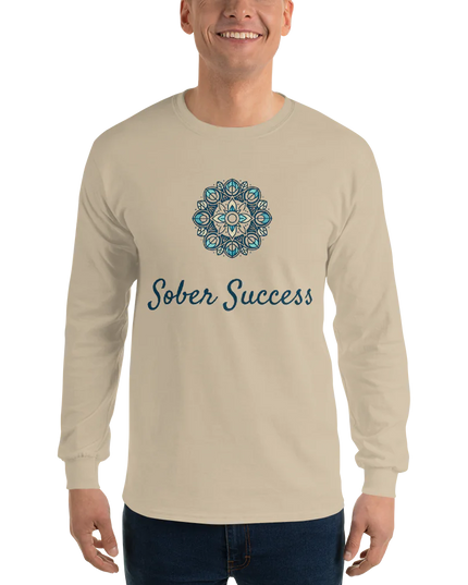 Purpose-Focused Men’s Long Sleeve Shirt by Sober Success