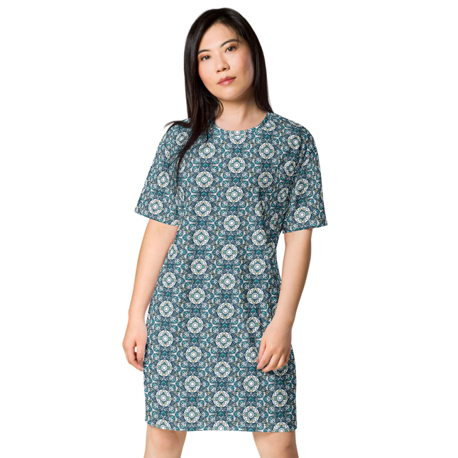 Serenity in Motion Relaxed Fit Tee Dress by Sober Success