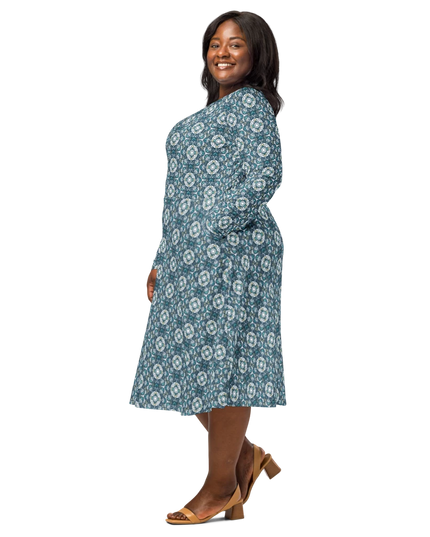 Serenity in Motion Midi Dress – Sober Success Edition