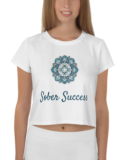 Sober Success Everyday Freedom Crop Tee – Soft, Strong, Styled