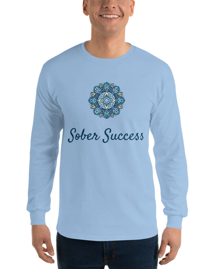 Purpose-Focused Men’s Long Sleeve Shirt by Sober Success