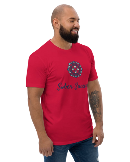 Sober Success Next Level Men's Tee – Classic Fit, Purpose-Driven Design