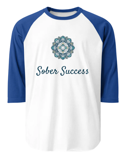 Sober Success Classic Raglan Tee – Unisex Cotton Blend by Tultex
