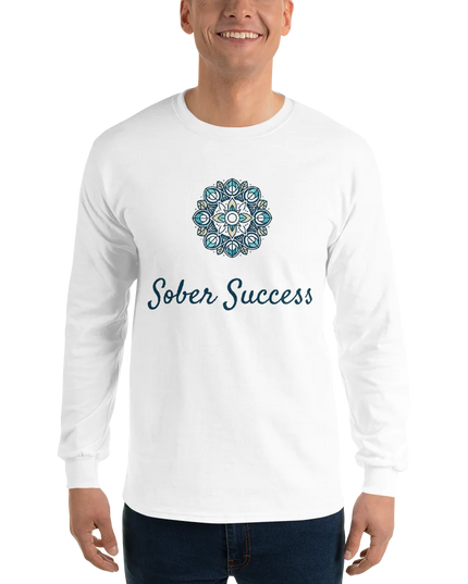 Purpose-Focused Men’s Long Sleeve Shirt by Sober Success