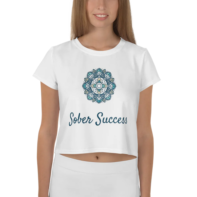 Sober Success Everyday Freedom Crop Tee – Soft, Strong, Styled