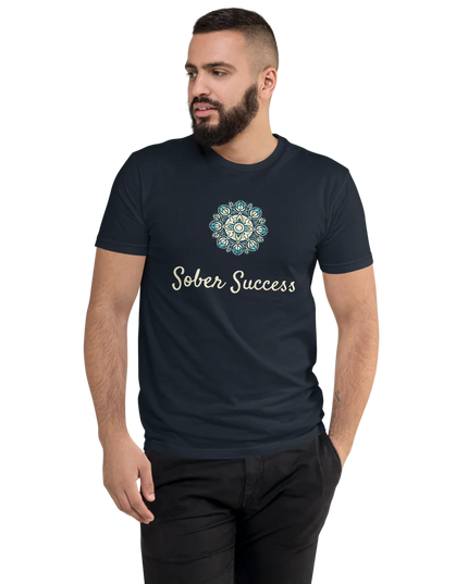 Sober Success Next Level Men's Tee – Classic Fit, Purpose-Driven Design
