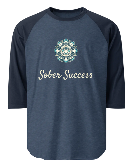 Sober Success Classic Raglan Tee – Unisex Cotton Blend by Tultex