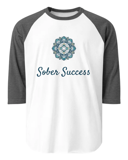 Sober Success Classic Raglan Tee – Unisex Cotton Blend by Tultex