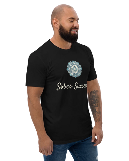 Sober Success Next Level Men's Tee – Classic Fit, Purpose-Driven Design