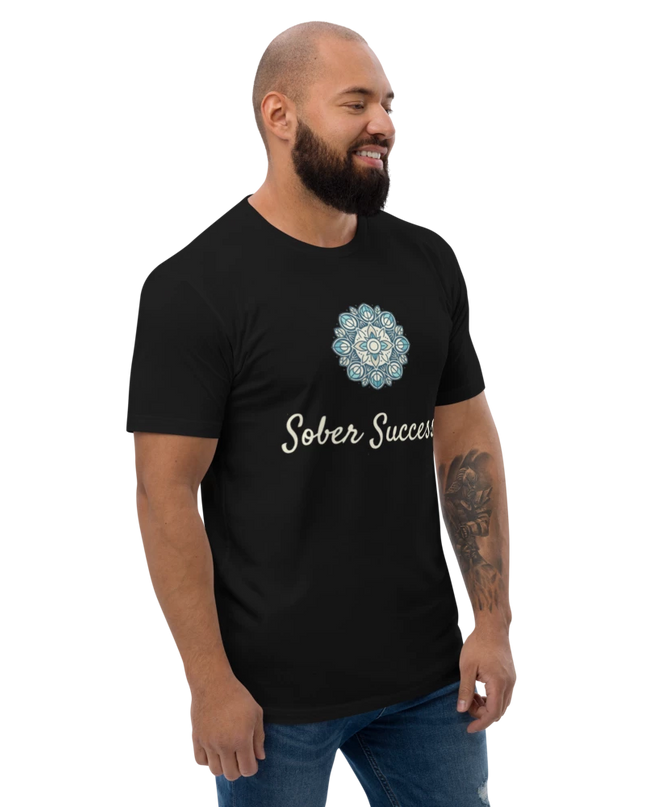 Sober Success Next Level Men's Tee – Classic Fit, Purpose-Driven Design