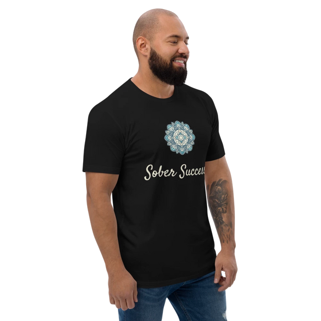 Sober Success Next Level Men's Tee – Classic Fit, Purpose-Driven Design