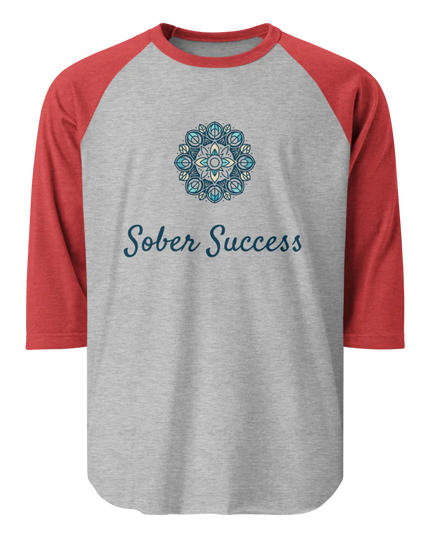 Sober Success Classic Raglan Tee – Unisex Cotton Blend by Tultex