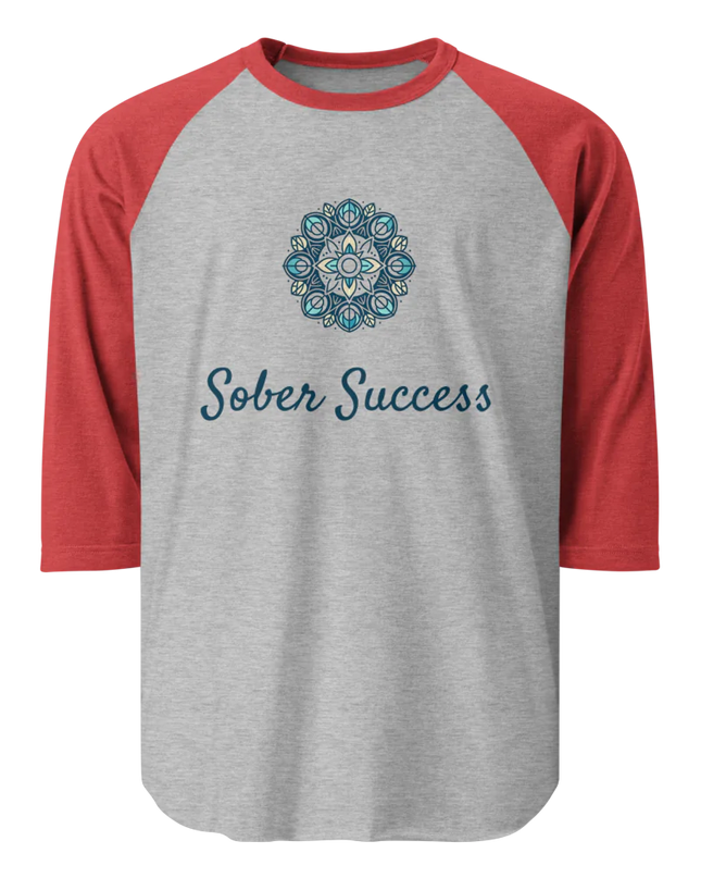 Sober Success Classic Raglan Tee – Unisex Cotton Blend by Tultex