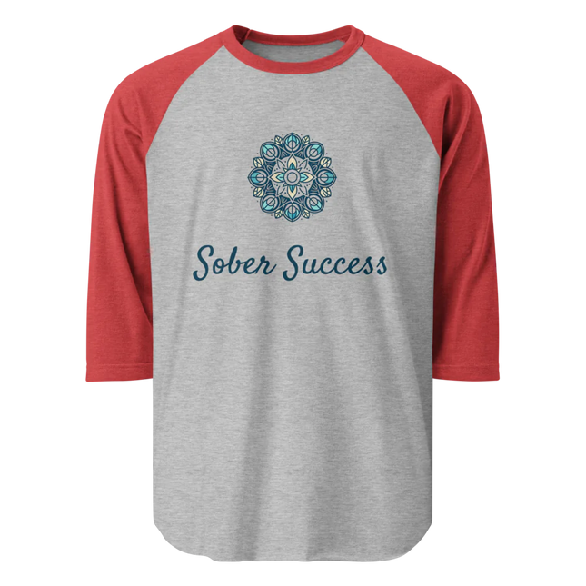 Sober Success Classic Raglan Tee – Unisex Cotton Blend by Tultex