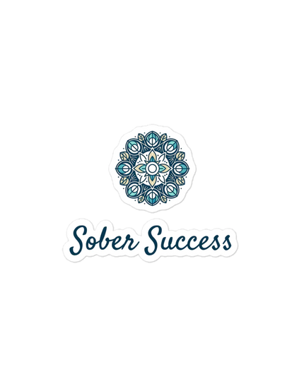 Sober Success Recovery Message Stickers – Bubble-Free for Clean Application