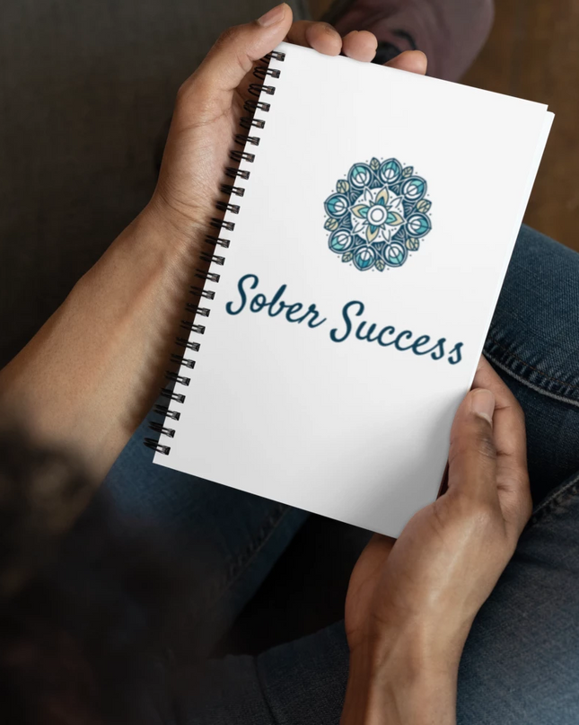 Sober Success Guided Reflection Notebook – Spiral Bound for Daily Clarity