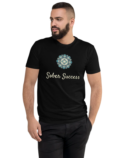 Sober Success Next Level Men's Tee – Classic Fit, Purpose-Driven Design