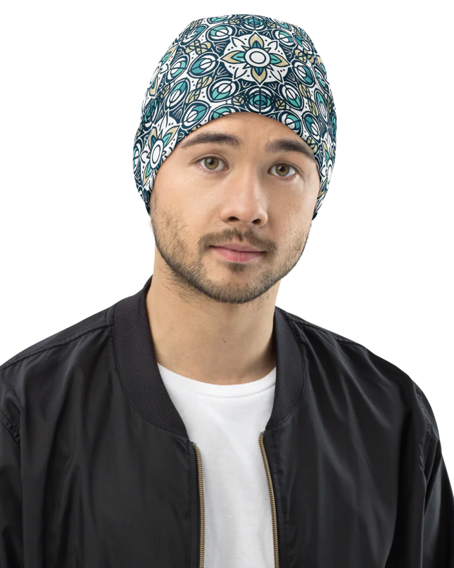 Serenity in Motion Patterned Beanie by Sober Success
