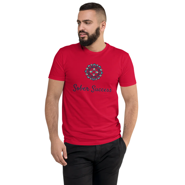 Sober Success Next Level Men's Tee – Classic Fit, Purpose-Driven Design